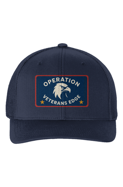 CAP, TRUCKER, FLEXFIT, VETERANS EDGE — 1 EA
