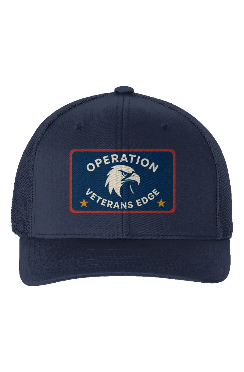 CAP, TRUCKER, FLEXFIT, VETERANS EDGE — 1 EA