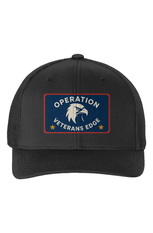 CAP, TRUCKER, FLEXFIT, VETERANS EDGE — 1 EA